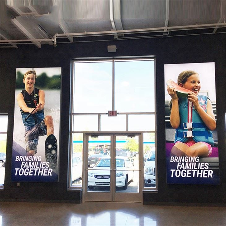 Indoor Double Side Hanging Lcd Display