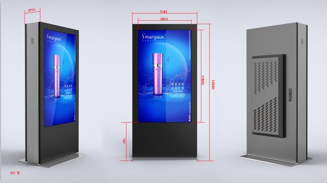 55-inch Floor Stand Wi-Fi connection Lcd Advertising Display