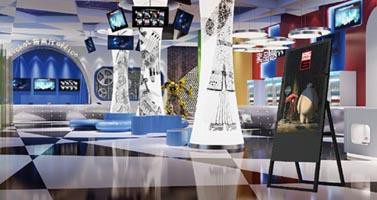 Electronic LCD Advertising display